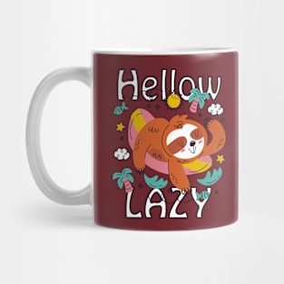 Hello Lazy Sloth Mug